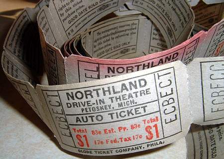 Northland Drive-In Theatre - Northland Tickets Courtesy Phil Whittaker (newer photo)